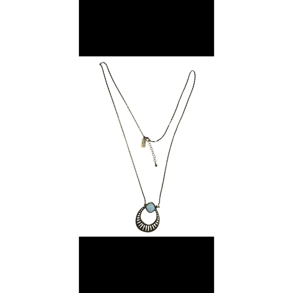 American Eagle long pendant necklace boho gold tone womens jewelry moon goddess - Picture 9 of 10